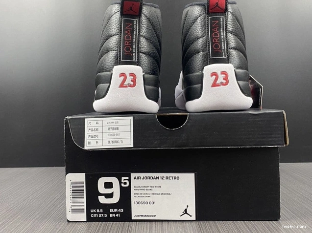 Rep Husky Retro 12 Jordan (2012) Playoffs 130690-001 Air 0813